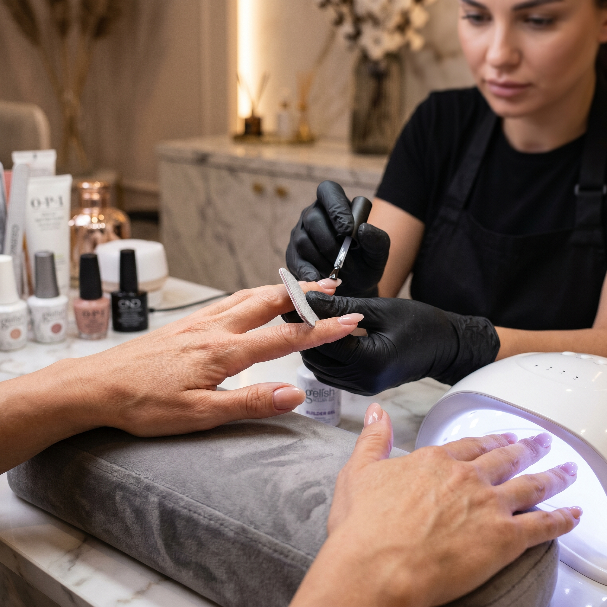 Temporary Nails + Gel Colour